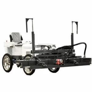 Laser screed concrete leveling