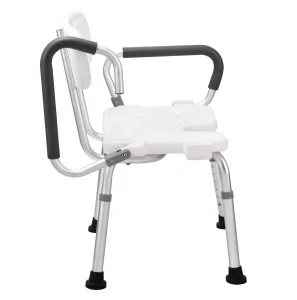 Bathroom Supplies Shower Seat Sliding Transfer Bench for Elderly Flip up Armrest