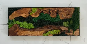 Custom Moss Wall Art Metal Frame