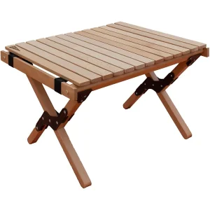 Portable wooden folding outdoor patio picnic camping table