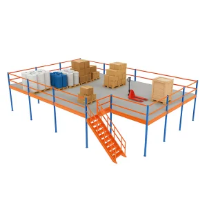 Heavy Duty Mezzanine Floor Racking System for Warehouse | 300~1000kg/m² Load | Free Design Support