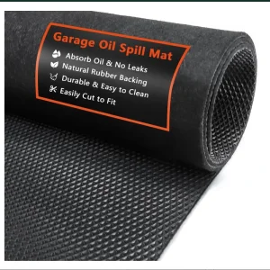 Heavy Duty Reusable Oil Spill Mat Garage Floor Anti-Slip Felt Mat for Under Car Waterproof Rubber Backing Protects Floor