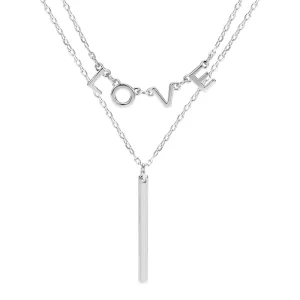 925 Sterling Silver Love Letter Necklace