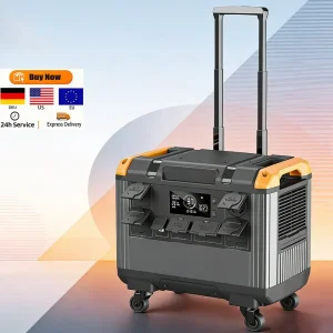 Custom-Made Solar High-Quality LiFePO4 Lithium Battery Generator 3000W Large-Capacity AC/DC Emergency Portable Power Station Pure Sine Energy Storage Battery