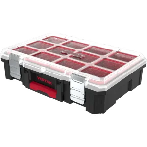 Wholesale Plastic Tool Case Heavy-Duty Stackable Tool Box Shockproof Storage Tool Cabinet for Home