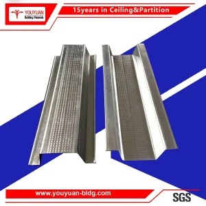 Galvanized Extruded Steel Profiles/Drywall Stud Track/Light Gauge Steel Keel Construction/Ceiling C U Channel for Omega Furring Channel Size