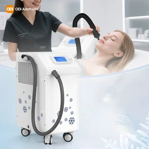Beauty Salon Clinic Skin Air Cooling Therapy Laser Cryotherapy Cryo Cold Air Skin Cooling System Machine for Laser Treatment