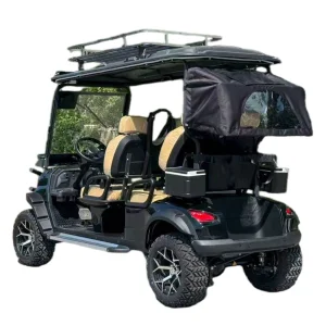 Four Seat Electric Golf Cart for Commercial Resort Hotel Campus Shuttle