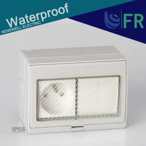 IP55 Tomada de Energia à Prova de Tempo com Interruptor 16A 1socket 2switch