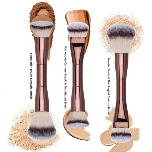 Hourglass Luxury Aluminum Handle Dual Ended Foundation Brush
