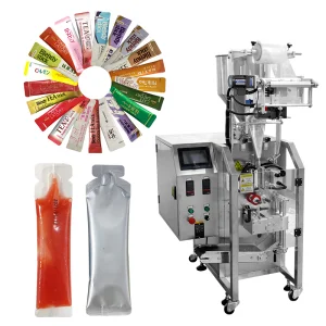 Full Automatic Irregular Shaped Bags Liquid Sachet Packaging Machine for Energy Gel/Sauce/Honey
