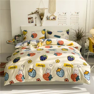 Children Cartoon High Quality Bed Sheet 100% Polyester Crib Baby Kids Bedding Sets