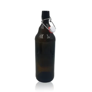 1 Liter Amber Swing Top Beer Bottle Glass Beer Bottle