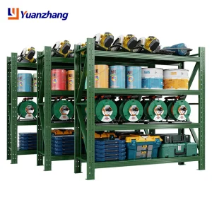 China Good 300kg/Layer Storage Rack Metal Light Duty Shelf for Warehouse Metal Storage Stacking Rack Storage Rack