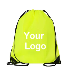 Wholesale Customized Promotional Polyester Nylon Drawstring Backpack