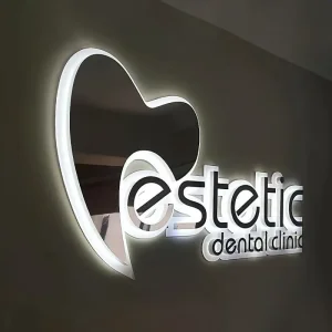 High-Quality Luxury Electroplated Brass Backlit Signs for Corporate Offices Suppliers, Company