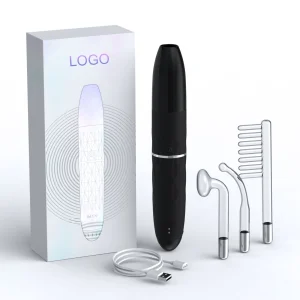 Cordless Hand Held Pimple Zapper High Frequency Facial Wand USB Powered Hair Growth Microcurrent Anti Wrinkle Facial Head