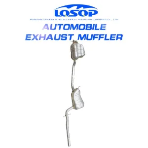 High Performance Automotive Stainless Steel Exhaust Muffler Rear Double Outlet Exhaust Pipe for Volkswagen Cc 1.8/2.0t