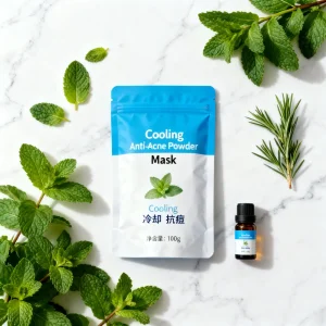 Soothing and Anti-Inflammatory Xanthan Gum and Sodium Alginate Face Mask for Sensitive Skin and Redness Relief