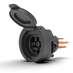 T2ss5 Type2 IEC 62196 16A/32A EV Charging Shuttled Socket for Fast Charging