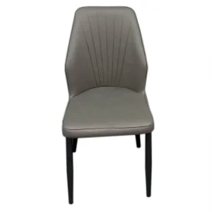 2025 China Cheap Modern Scandinavian New Design Pu Leather Upholstered Dining Chair for Home Banquet Hotel Restaurant Use