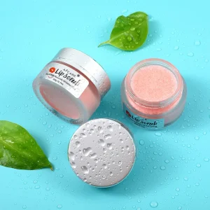 Moisturizing Exfoliating Skin Care Strawberry Flavor Pink Body Face Lip Scrub