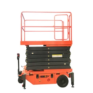 Portable Aerial Work Platform with Electric Mobile Scissor Lift