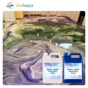 Quick Dry Odorless Colorful Metallic Epoxy Self-Leveling Floor Coating Liquid Epoxy Resin Epoxy Floor Coating