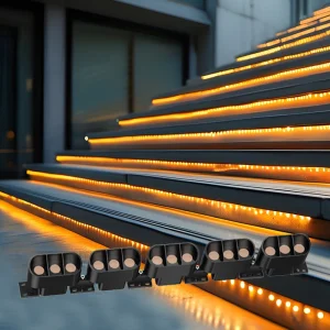 Professional Building Lighting IP65 Waterproof Aluminum LED Wall Washer Light DMX512 RGBW LED Linear Light Strip Outdoor 5-Year