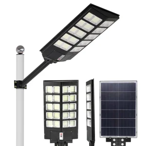 2022 New Design IP65 Waterproof SMD All-in-One 180W 240W 300W LED Solar Streetlight Battery Power Supply Road/Street Lighting