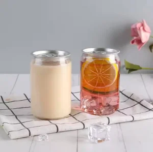 250ml 330ml 500ml Pet Plastic Can Bottle for Carbonated Drinks, Coffee, Juices,