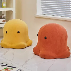 Minimalist Leisure Chair Leather Upholstered Accent Chair for Living Room