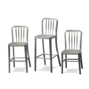 Modern Leisure Simple Outdoor Stool for Hotel Restaurant and Coffee Shop Bar Aluminum Stool