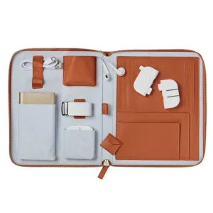 Luxury PU Leather Briefcase Travel Organizer