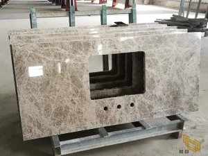 Grey Marble for Kitchen/Bathroom Cabinet/Table Surface Countertop/Vanity Factory