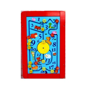Creative Colorful Wall Panel Game Indoor Kids Wooden Educational Toys for Learning School &amp; Shopping Mall Use