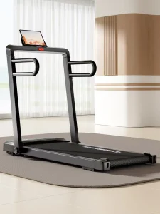 Electric Folding Treadmill Exercise Machine - Smart Compact Digital Fitness Treadmill Workout Trainer W/Bluetooth APP Sync, Manual Incline Adjustment, for Walk