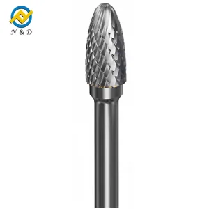 Custom Tungsten Carbide Oval Shape Rotary Burrs Customized Size Manufacturers, Factory