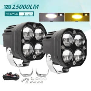 Luz de Trabalho LED Atacadista 40W 12V/24V Lâmpada de Trabalho LED para Ônibus, Veículos Off-Road 4X4 3inch Luz de Trabalho Super Brilhante e à Prova d'Água