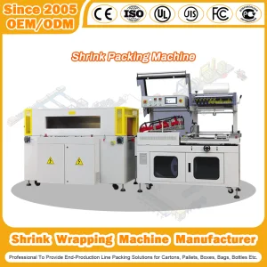 Shrink Wrapping Machine Manufacturer Pallet Auto Carton Sealer Plastic High Speed Film Heat Shrink Tunnel Side/L Bar/Sleeve Sealing Shrink Wrapping Machine