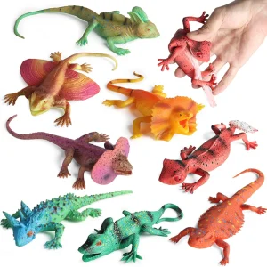 3D Série de Pequenos Animais Selvagens de Borracha Realista em Plástico TPR
