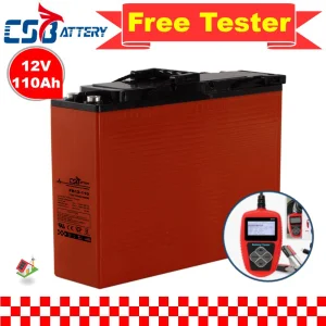 Csbattery 12V105ah Slim AGM Bateria for SLA/Emergency-Power/Telecom/Backup-Energy-System/Lighting/Ali