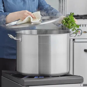 Restaurant Kitchen Commercial Soup Stock Pots Stainless Steel Heavy Duty Stock Pot