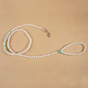 OEM Glow-in-the-Dark Paw Print Beaded Pet Leash