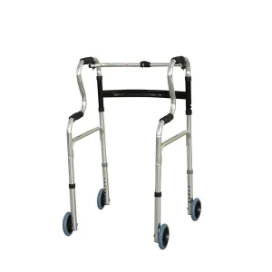 Rollator Walker with Seat &amp; Brakes, Portable Rehabilitation Walking Aid for Home &amp; Hospital