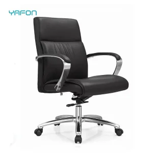 Ergonomic Desk Chair, PU Leather Adjustable Height Modern Executive Swivel Task Chair