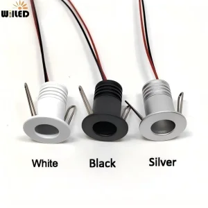 Industrial Style IP65 IP52 Deep Anti-Glare Embeded Mini LED Ceiling Downlight 1W DC12V 24V Kitchen Cupboard LED Under Cabinet Light Spotlight Puck Lighting