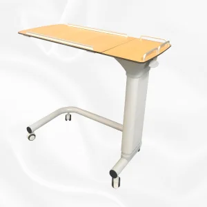 Adjustable Height Tilt Table Top Wood ABS Medical Hospital Overbed Dining Table