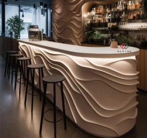 Luxury Modern LED Pub Bar Counter Restaurant Lounge Bar Commercial Furniture for Hotel &amp; Mall Use