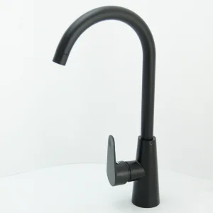 Black kitchen tap